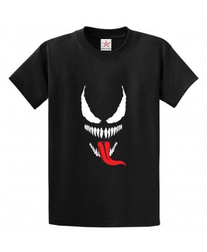 Venom Classic Unisex Kids and Adults T-Shirt for Sci-Fi Fans